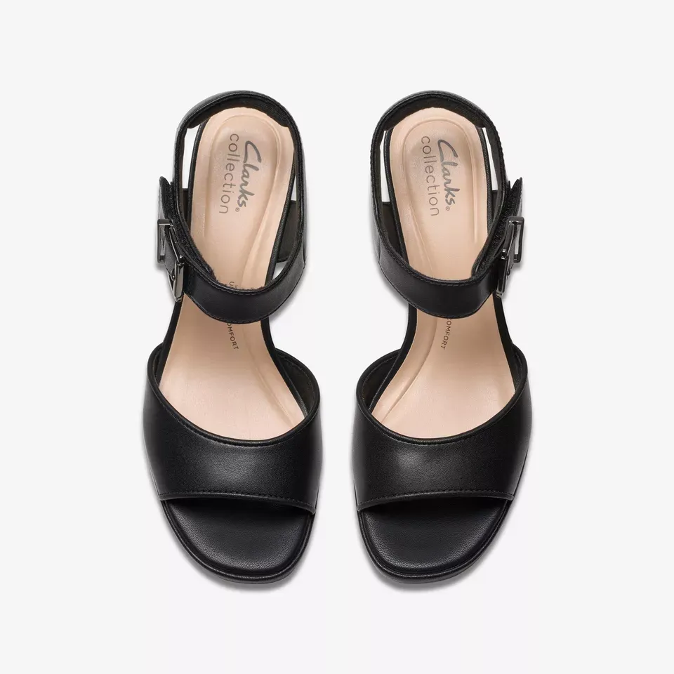 Clarks Women's AmbyrLyn Faye Black Leather 26181951