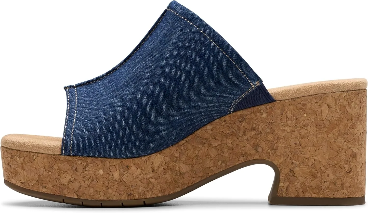 Clarks Women's Nerisa Vine Cork Wedge Sandal