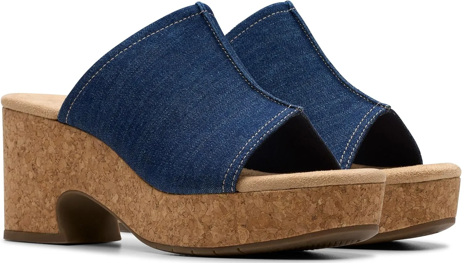 Clarks Women's Nerisa Vine Cork Wedge Sandal