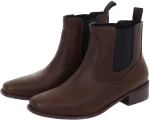 ClassicSter Womens Square Toe Chelsea Ankle Boots Low Chunky Block Heeled Stretch Booties