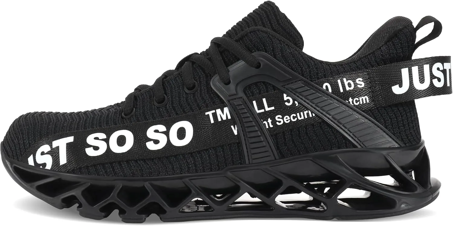 COKAFIL Steel Toe Shoes for Men Women Slip On Work Safety Cap Sneakers Comfortable Puncture Proof Slip Resistant Shoes
