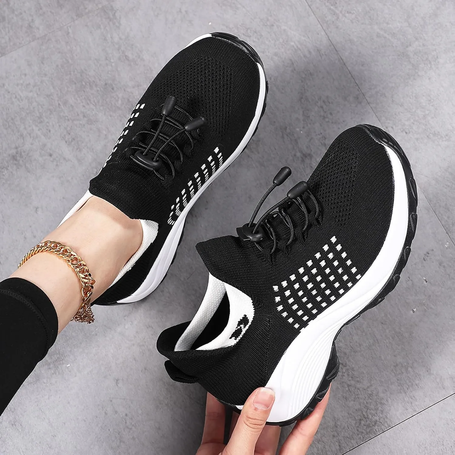 Comfort Wear Orthowear Shoes for Women Orthopedic Shoes Comfortable Walking Sneakers Breathable Non Slip Ortho Stretch Cushion Shoe Lightweight Casual Footwear Water Resistant Mesh Sneakers Outdoor