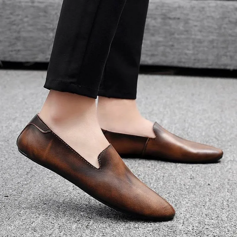 Comfortable Leather Slip-On Shoes for Men