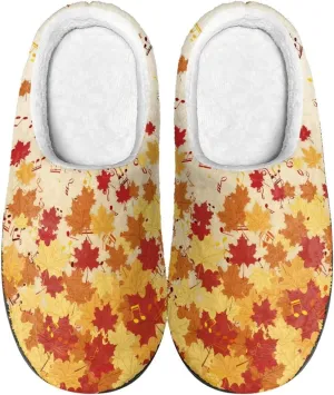 Comfortable Plush Slippers Full Toe Slip-On House Shoes Fuzzy Bedroom Slippers for Women Men Indoor Outdoor