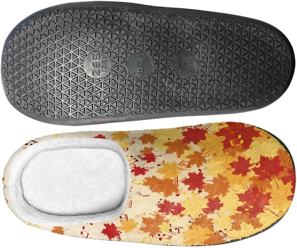 Comfortable Plush Slippers Full Toe Slip-On House Shoes Fuzzy Bedroom Slippers for Women Men Indoor Outdoor