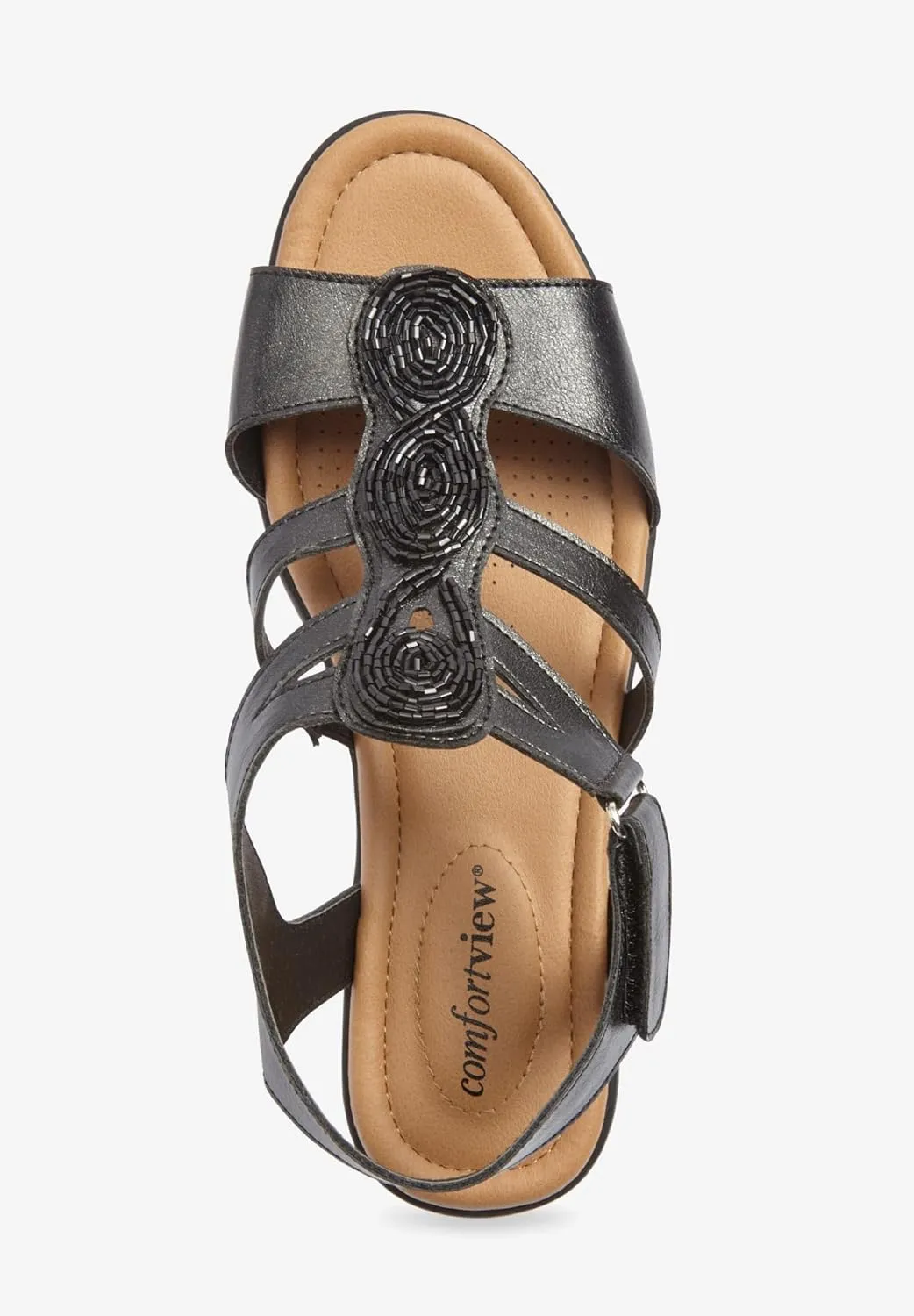 Comfortview Women's The Maylee Sandal (Wide Widths Available)