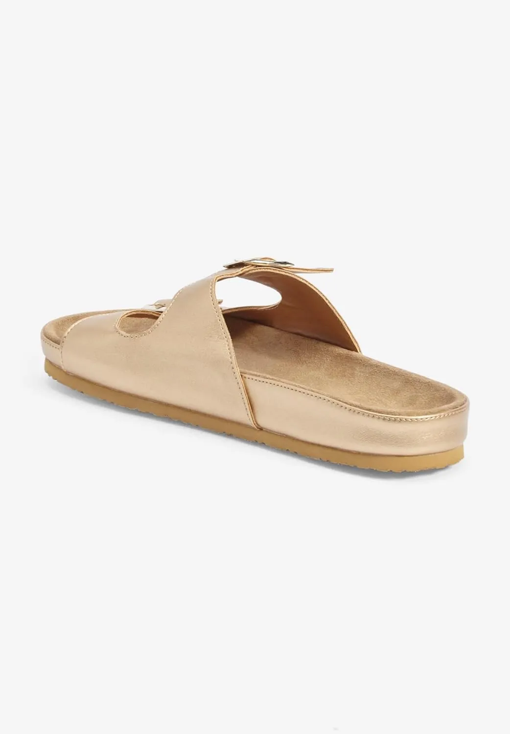 Comfortview Women's Wide Width The Maxi Footbed Sandal