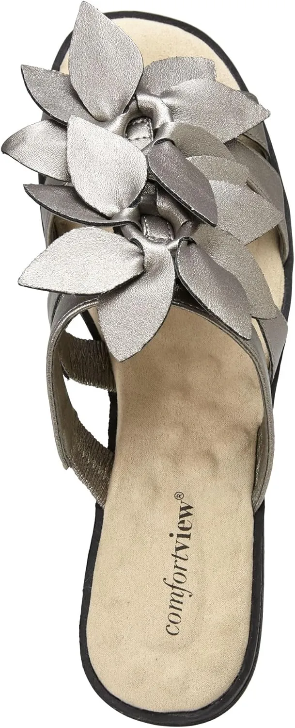 Comfortview Women's Wide Width The Paula Sandal