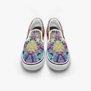 Conscious Split-Style Psychedelic Slip-On Shoes