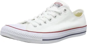 Converse Men's Chuck Taylor Sneakers, Optical White, 10.5 Women/8.5 Men