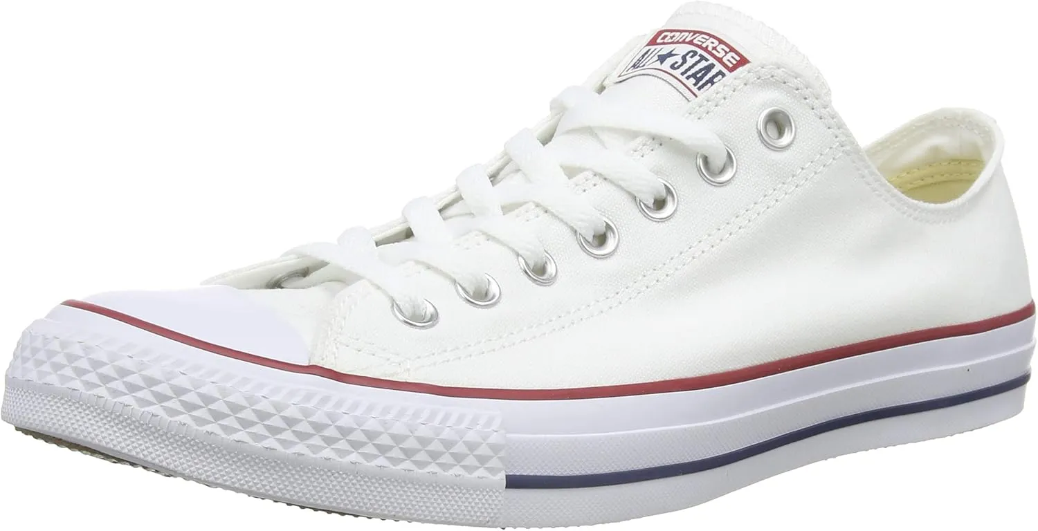 Converse Men's Chuck Taylor Sneakers, Optical White, 10.5 Women/8.5 Men