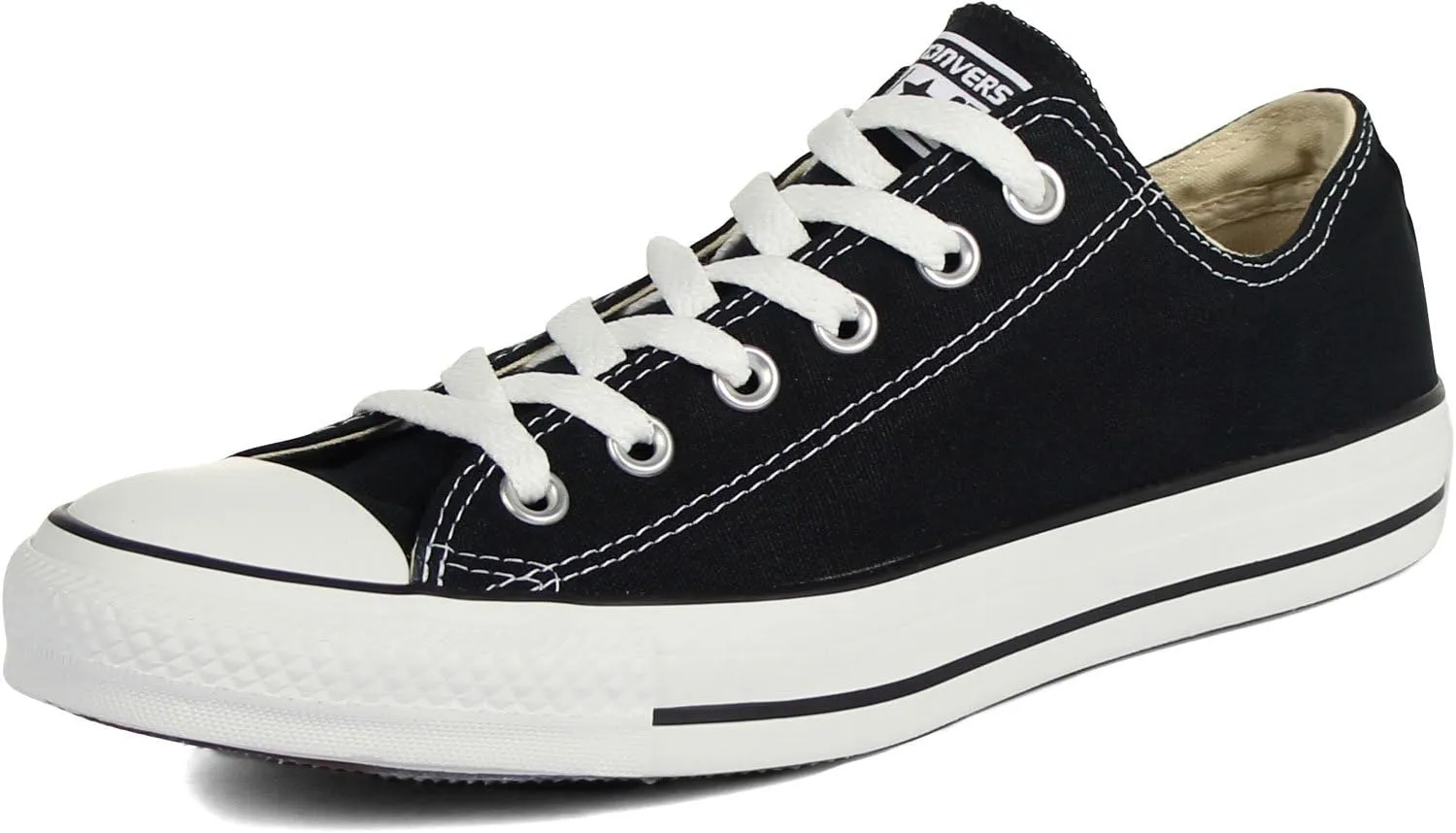 Converse Men's Sneakers, Black Black Monochrome, 7.5 us