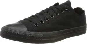 Converse Unisex Chuck Taylor All Star Low Top Sneakers (9.5 Men 11.5 Women, Black Monochrome)