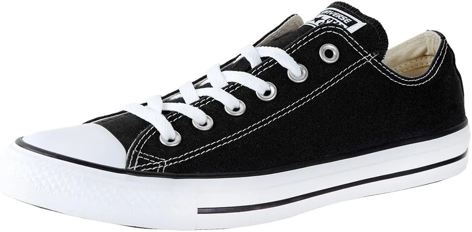 Converse Unisex Chuck Taylor All Star Ox Low Top Sneakers (9.5 Women/7.5 Men, Black)