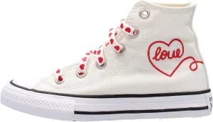 Converse Valentine's Day Chuck Taylor All Star High Top White Bamboo Kids Boy Mod. 67112