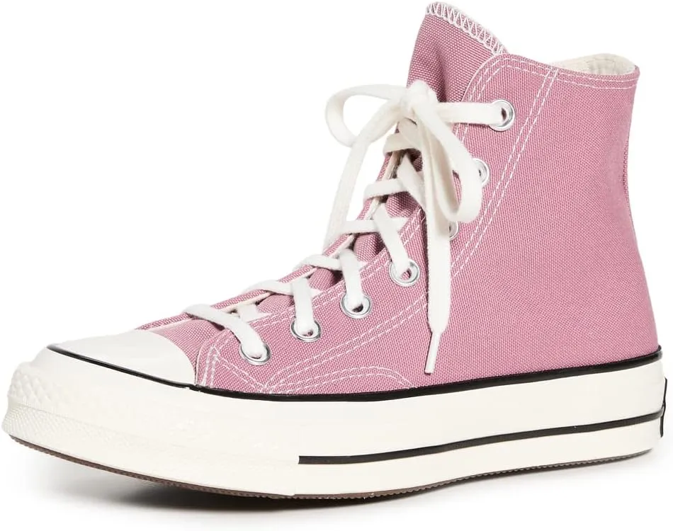 Converse Women's Chuck 70 Sneakers, Pink Aura/Egret/Black, 10.5 Medium US