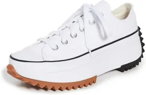 Converse Women's Run Star Hike Platform Sneakers, White/Black/Gum, 4.5 Medium US