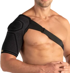 Copper Fit Elite Easy On-Off Shoulder Compression Sleeve, Black, X-Large