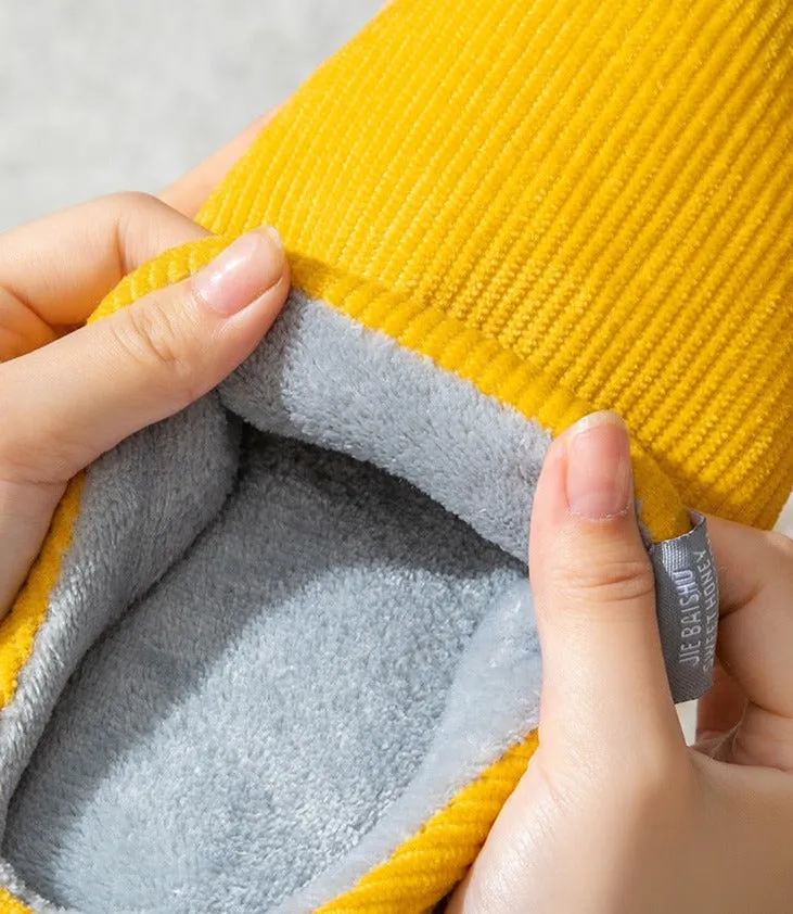 Corduroy Home Slippers