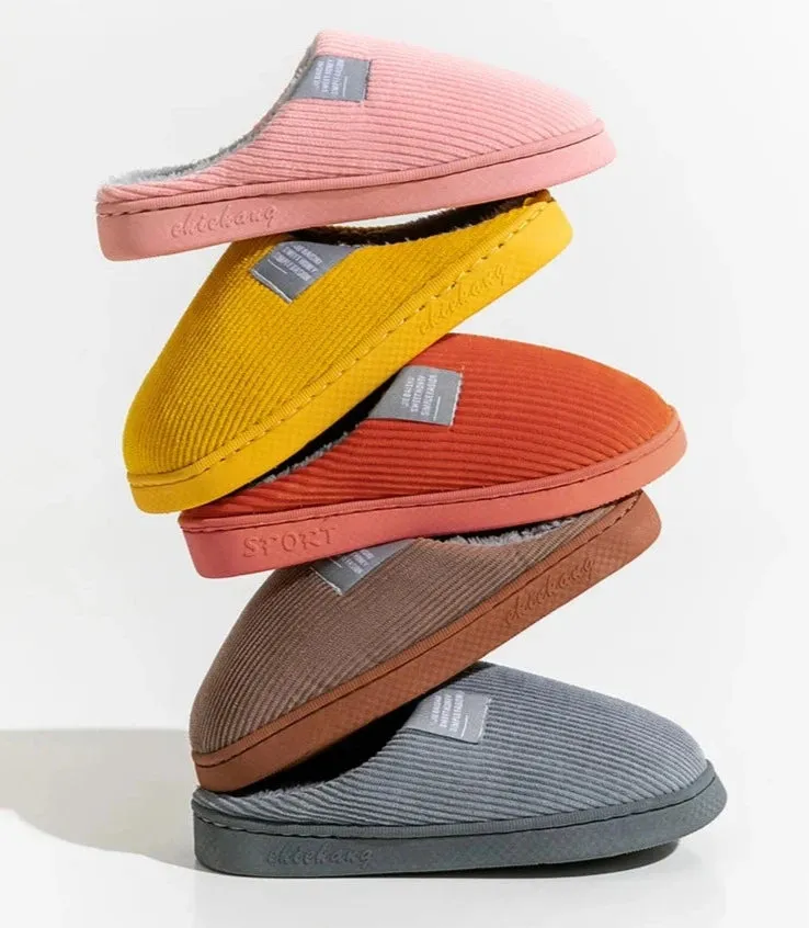 Corduroy Home Slippers