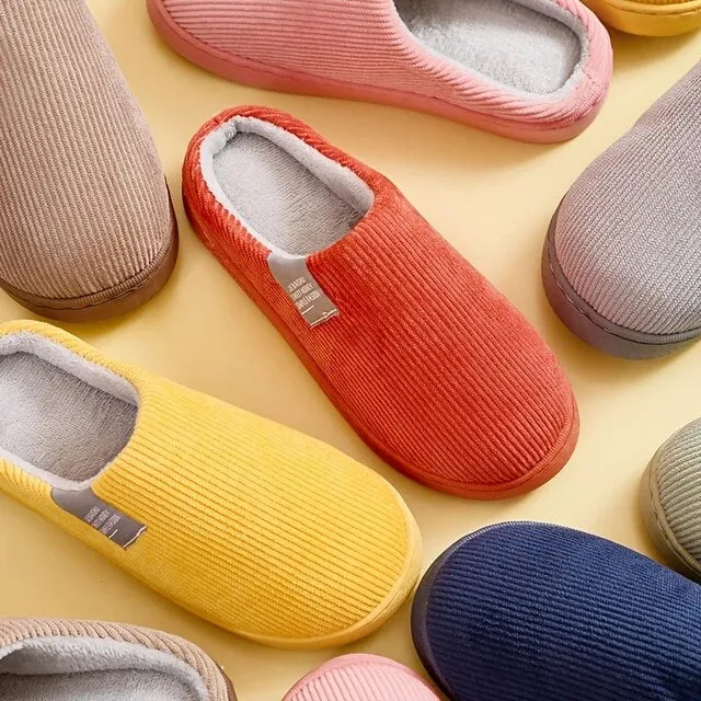 Corduroy Home Slippers