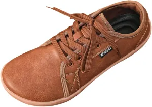 Couple Style Men's and Women's Solid Color Strap Leather Casual Shoes Large Size Barefoot Shoes Slip on Moccasins Men