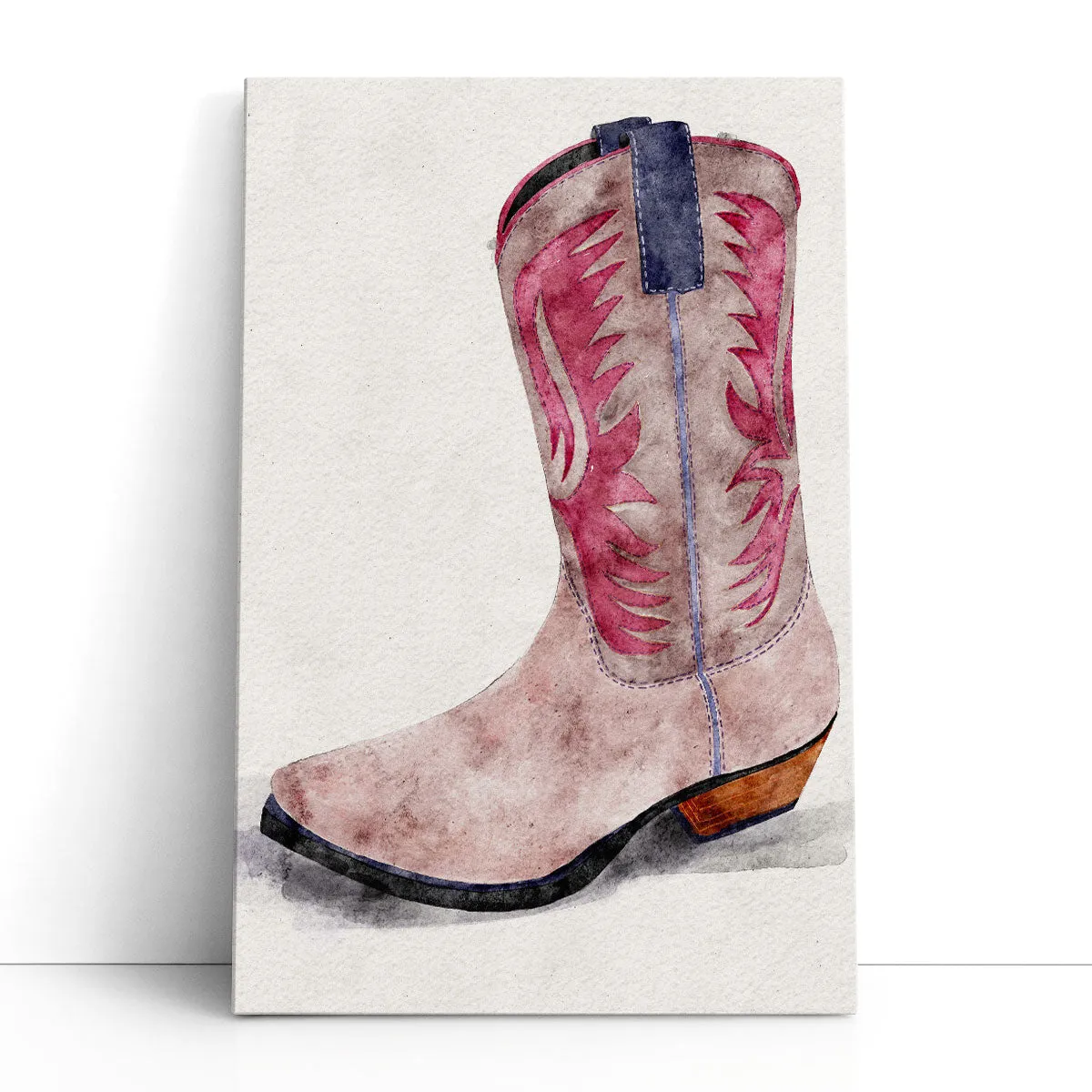 Cowgirl Boot II - Canvas Print Wall Art