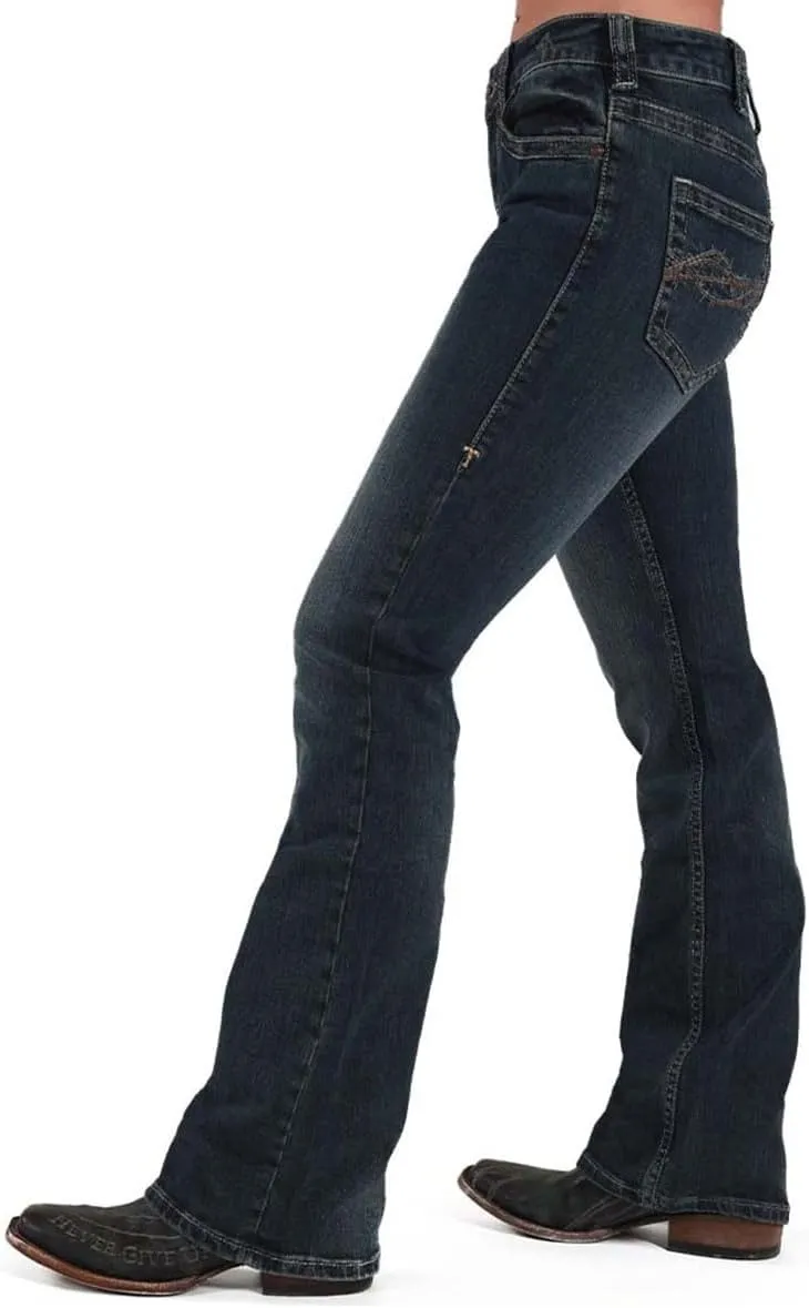 Cowgirl Tuff Women's Dark Wash Don't Fence Me in Jeans Indigo