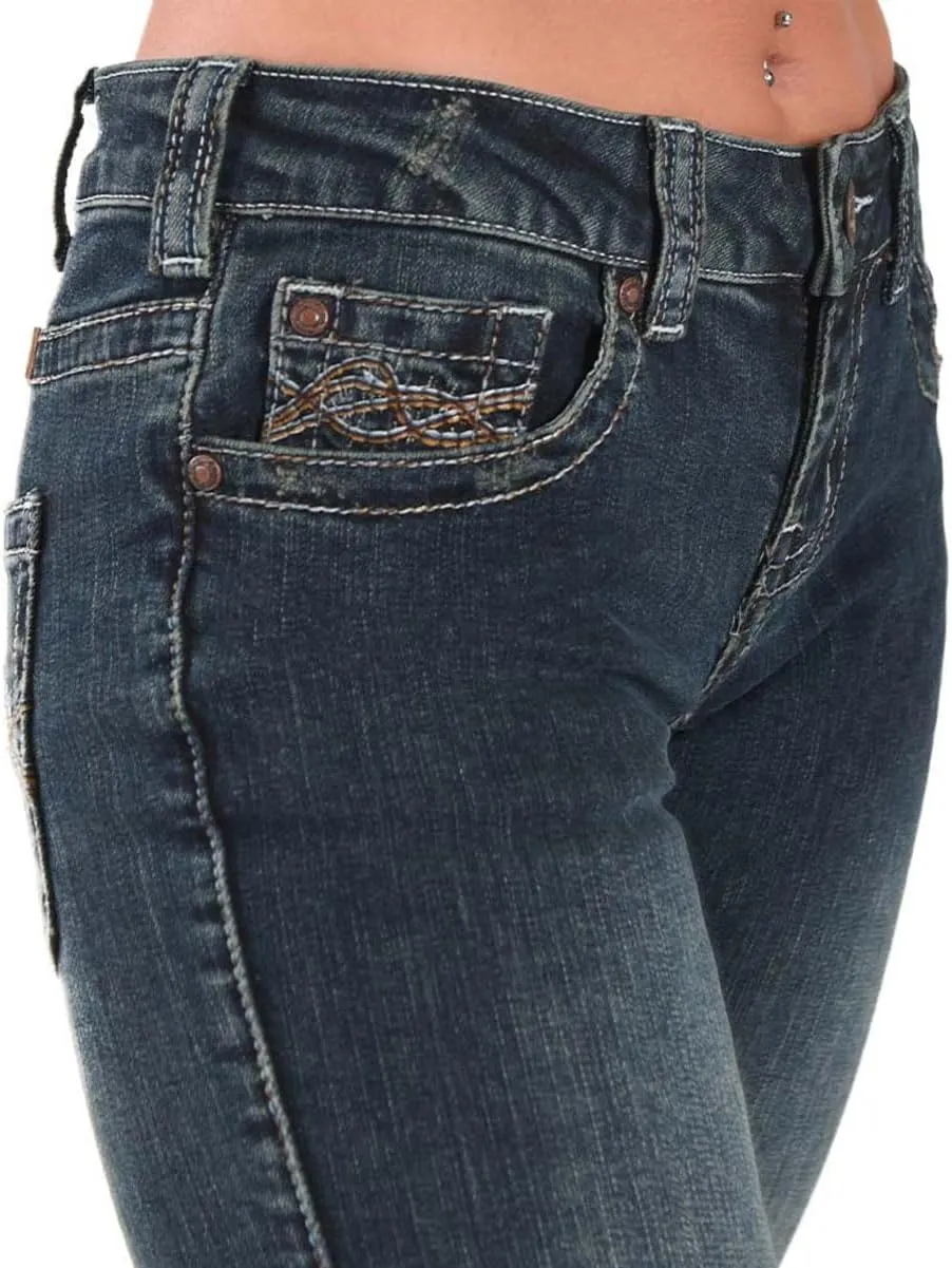 Cowgirl Tuff Women's Dark Wash Don't Fence Me in Jeans Indigo