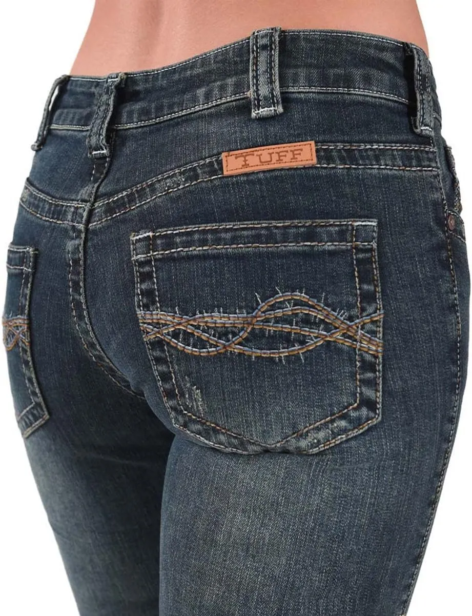Cowgirl Tuff Women's Dark Wash Don't Fence Me in Jeans Indigo
