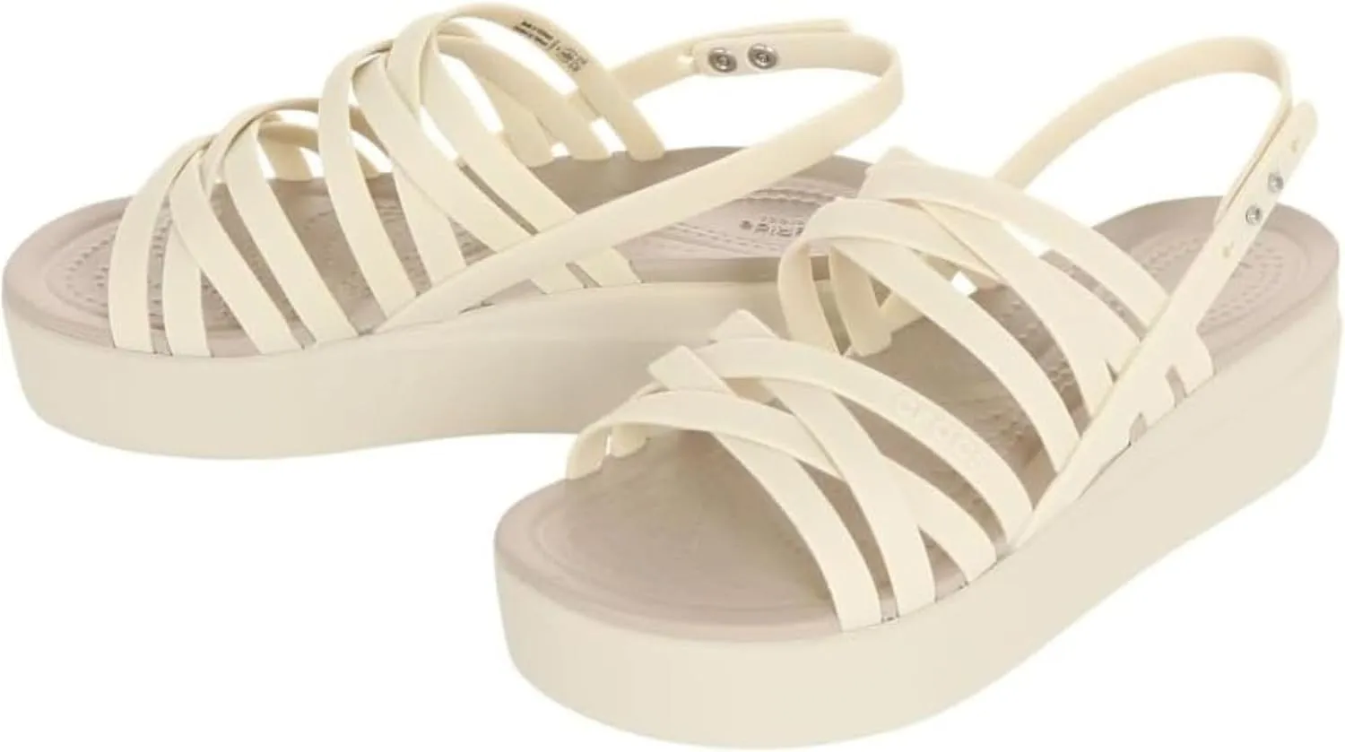 Crocs Women's Brooklyn Strappy Low Wedge Sandal