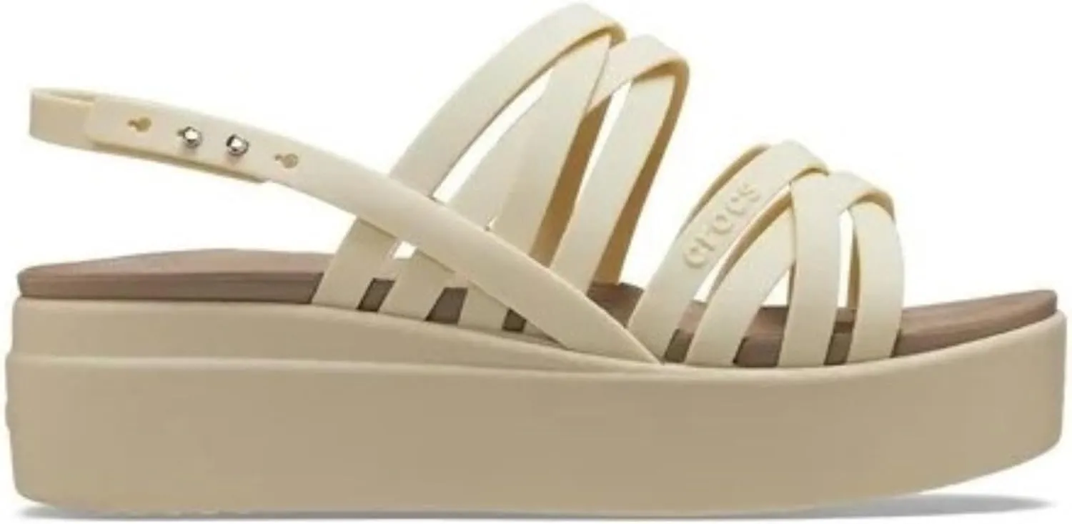 Crocs Women's Brooklyn Strappy Low Wedge Sandal