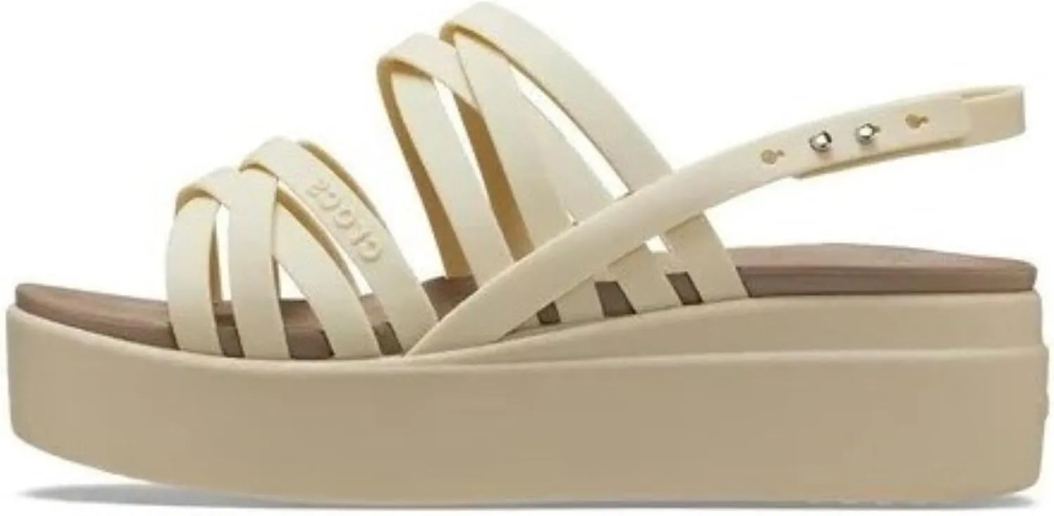Crocs Women's Brooklyn Strappy Low Wedge Sandal
