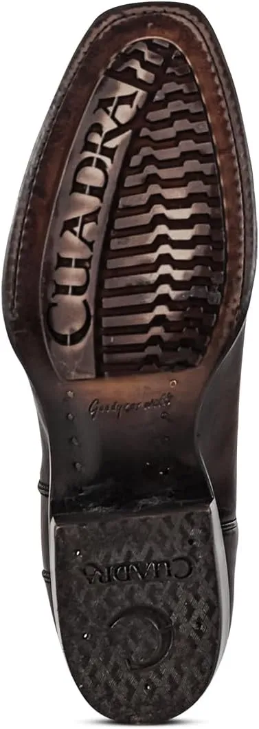 CUADRA Men's Western Boot in Python and Bovine Leather Black 1J3GPH