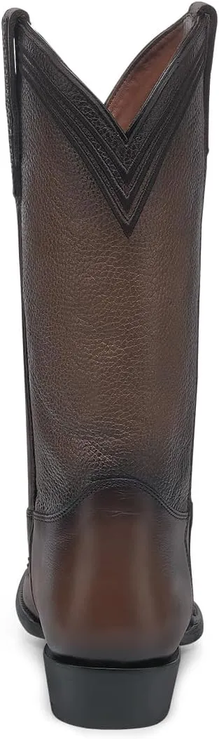 CUADRA Men's Western Boot in Python and Bovine Leather Black 1J3GPH