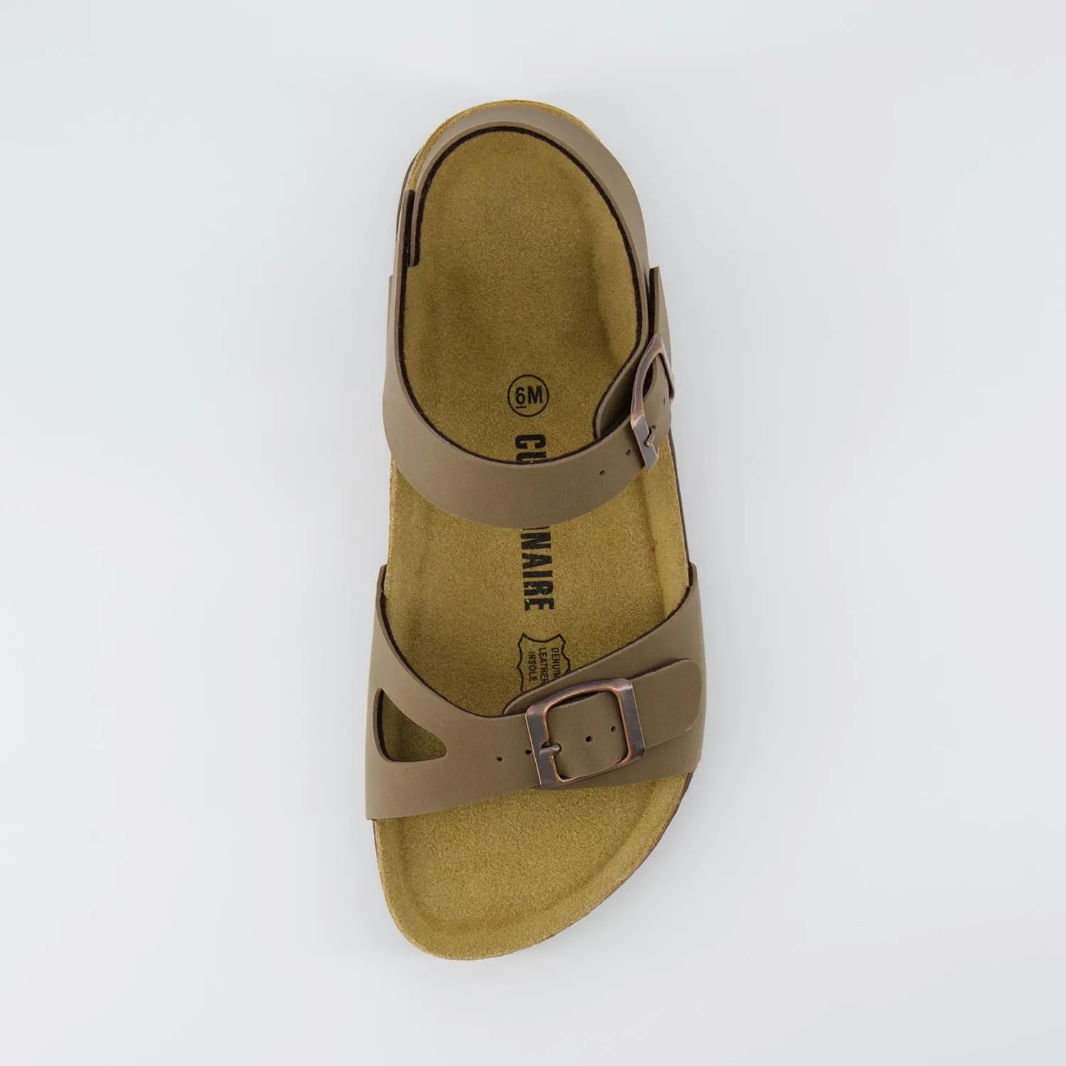 CUSHIONAIRE Women's Lauri Cork footbed Sandal with  Comfort