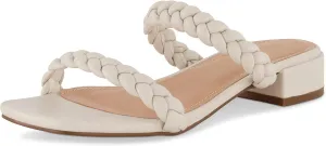 CUSHIONAIRE Women's Neptune braided low block heel sandal  Memory Foam