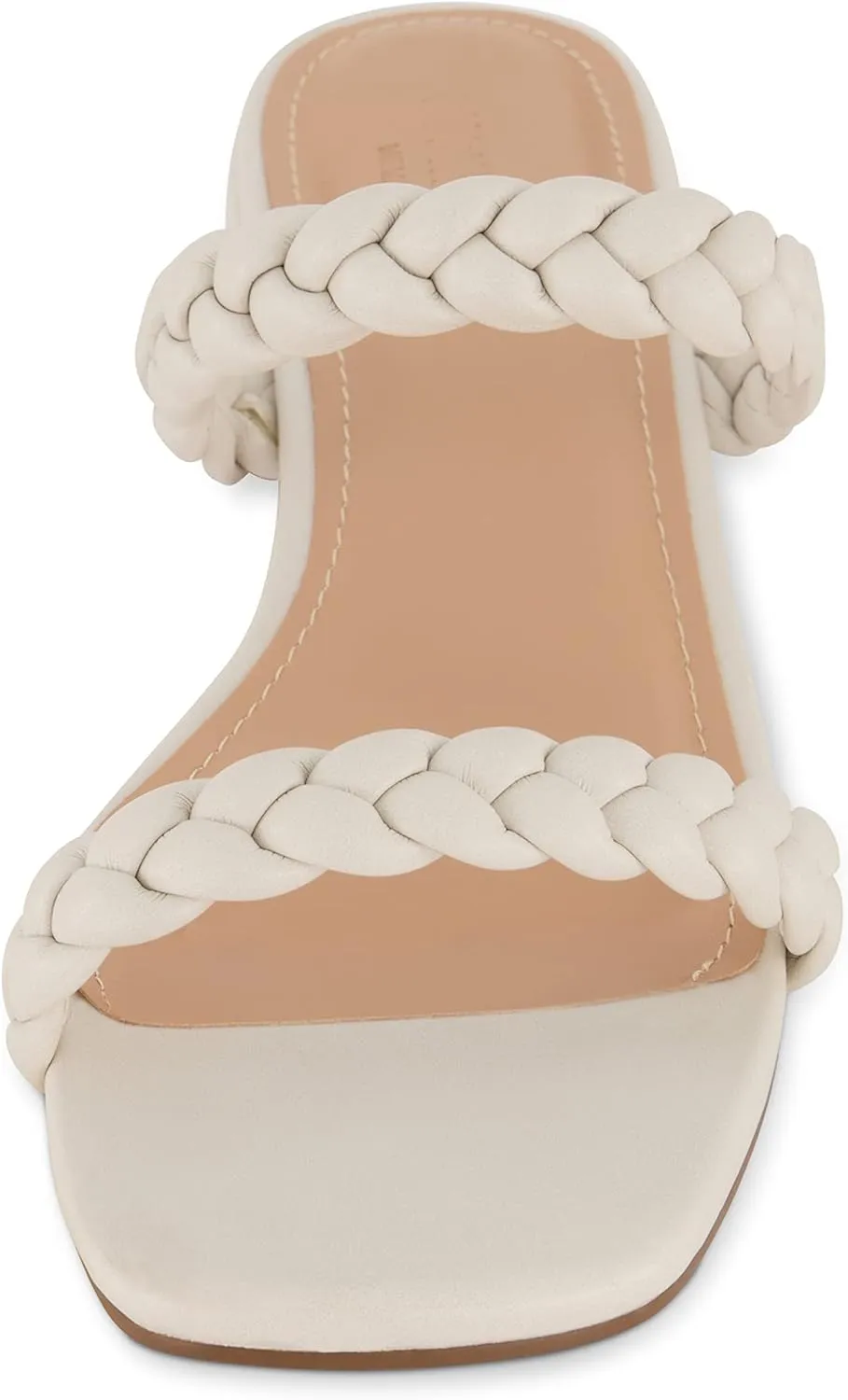 CUSHIONAIRE Women's Neptune braided low block heel sandal  Memory Foam