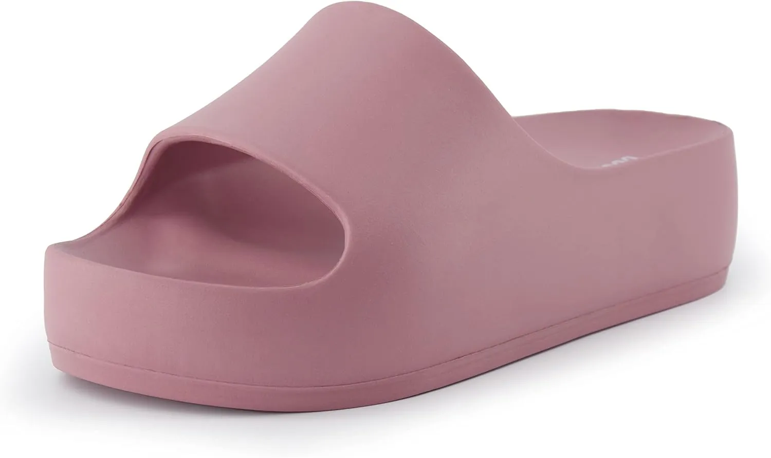 CUSHIONAIRE Women's Ninja platform slide sandal with  Comfort