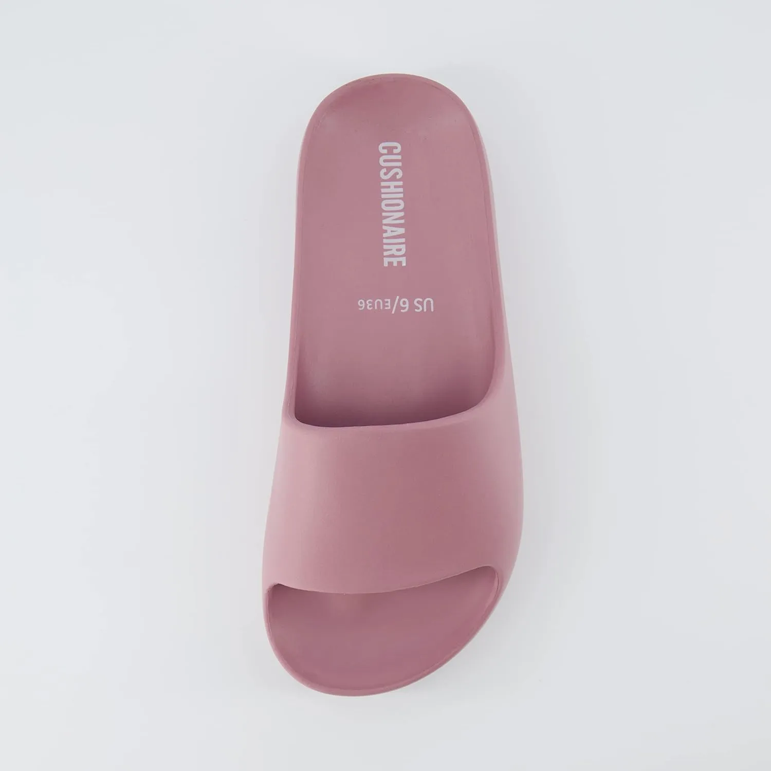 CUSHIONAIRE Women's Ninja platform slide sandal with  Comfort