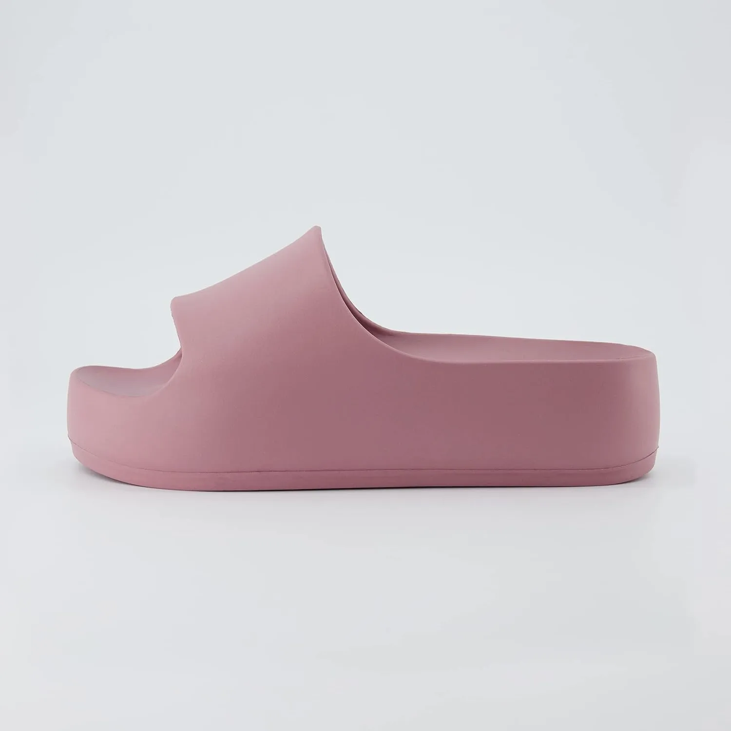 CUSHIONAIRE Women's Ninja platform slide sandal with  Comfort