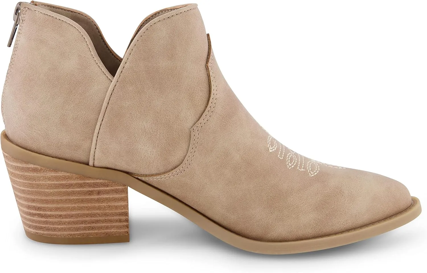 CUSHIONAIRE Women's Rodeo Western Ankle Boot  Memory Foam, Wide Widths Available