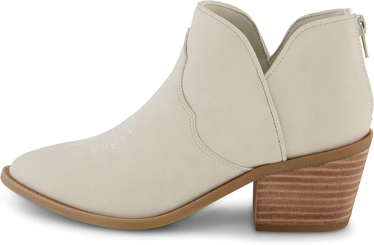 CUSHIONAIRE Women's Rodeo Western Ankle Boot  Memory Foam, Wide Widths Available