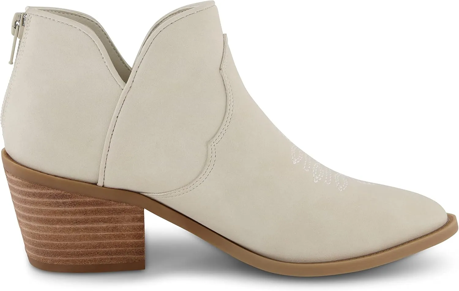 CUSHIONAIRE Women's Rodeo Western Ankle Boot  Memory Foam, Wide Widths Available