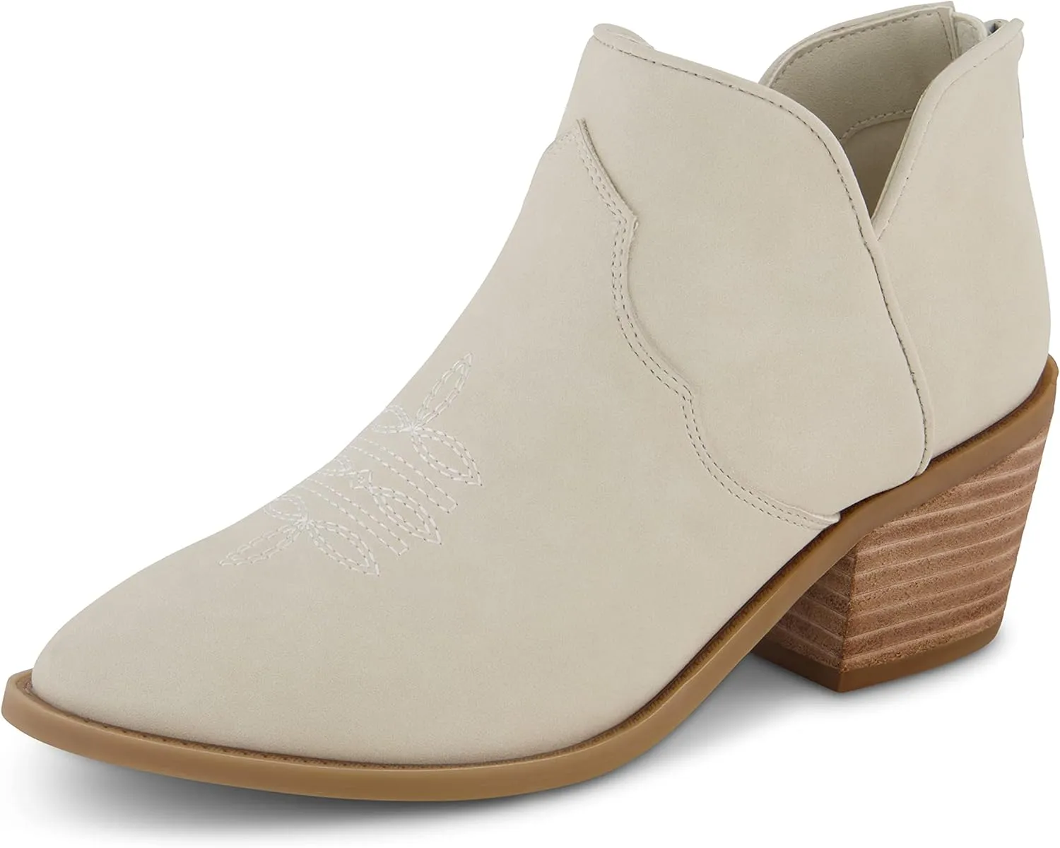 CUSHIONAIRE Women's Rodeo Western Ankle Boot  Memory Foam, Wide Widths Available