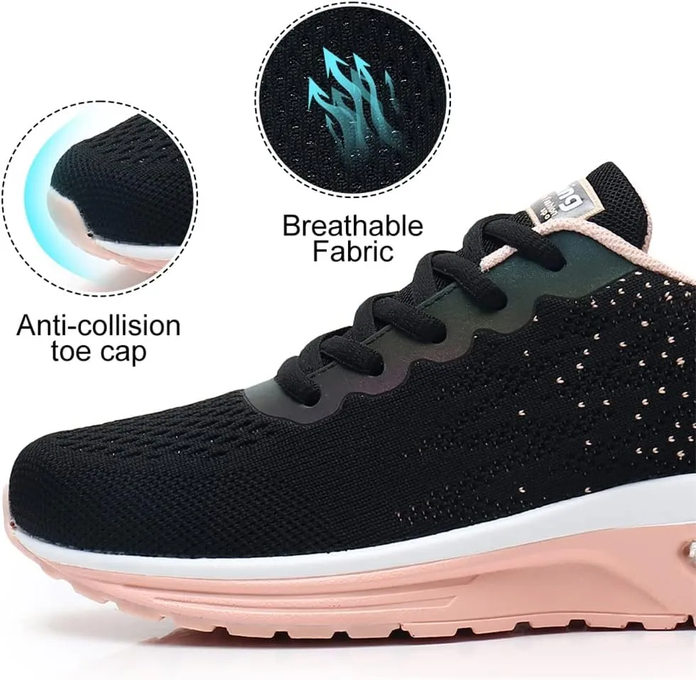 Dannto Women's Lightweight Walking Sneakers Air Cushion Tennis Athletic Running Fashion Sport Shoes for Girls