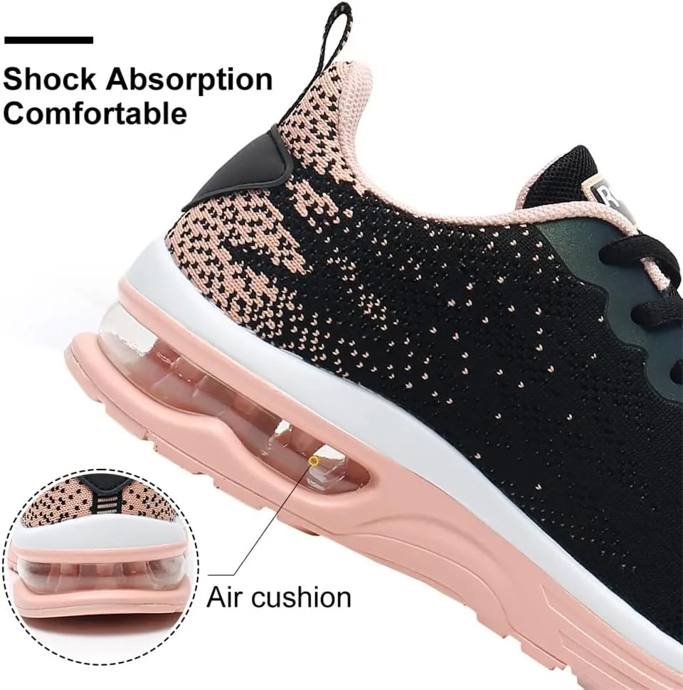 Dannto Women's Lightweight Walking Sneakers Air Cushion Tennis Athletic Running Fashion Sport Shoes for Girls