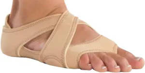 Danshuz Womens Tan Solid Color Neoprene Slip On Design Cross Wrap M