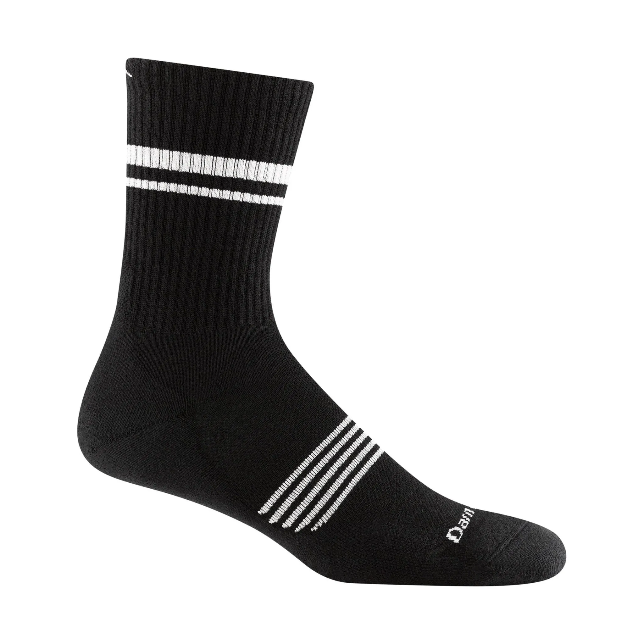 Darn Tough Vermont Men's Element Micro Crew Lightweight Running Sock - Black
