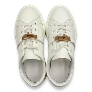 Day 36 Blanc Sneakers in Calfskin, Rose Gold hardware